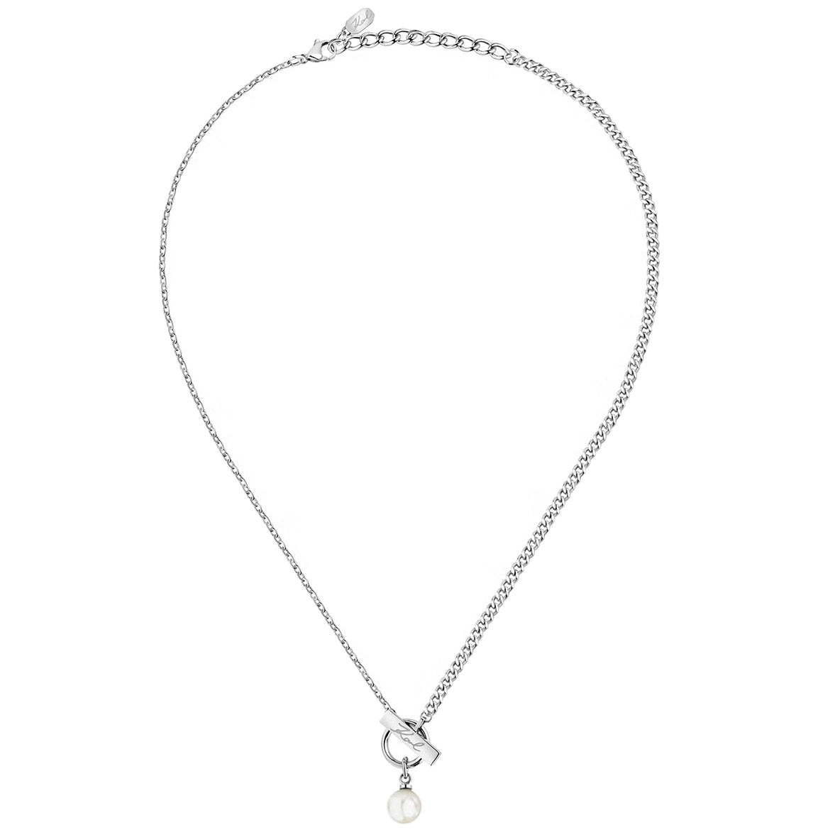 カール ラガーフェルド KARL LAGERFELD ネックレス ペンダント アクセサリー パールコレクション Pearl Collection シルバー シェル パール ホワイト KLAYR05