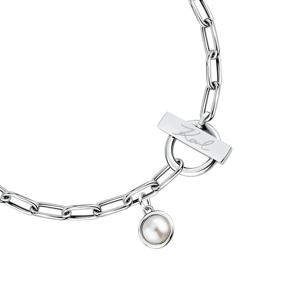 カール ラガーフェルド KARL LAGERFELD ブレスレット アクセサリー パールコレクション Pearl Collection シルバー シェル パール ホワイト KLAYR06