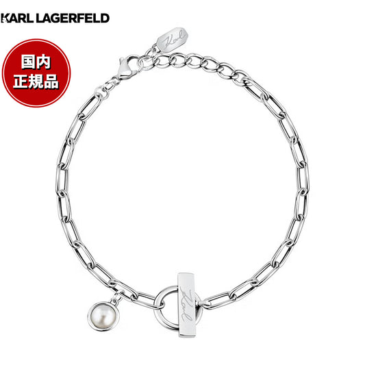カール ラガーフェルド KARL LAGERFELD ブレスレット アクセサリー パールコレクション Pearl Collection シルバー シェル パール ホワイト KLAYR06