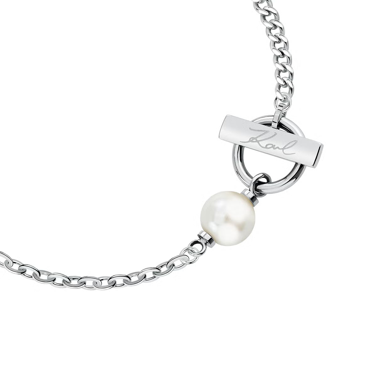 カール ラガーフェルド KARL LAGERFELD ブレスレット アクセサリー パールコレクション Pearl Collection シルバー シェル パール ホワイト KLAYR07