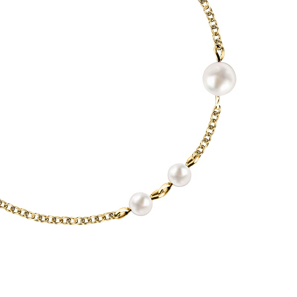 カール ラガーフェルド KARL LAGERFELD ブレスレット アクセサリー パールコレクション Pearl Collection イエローゴールド シェル パール ホワイト KLAYR20