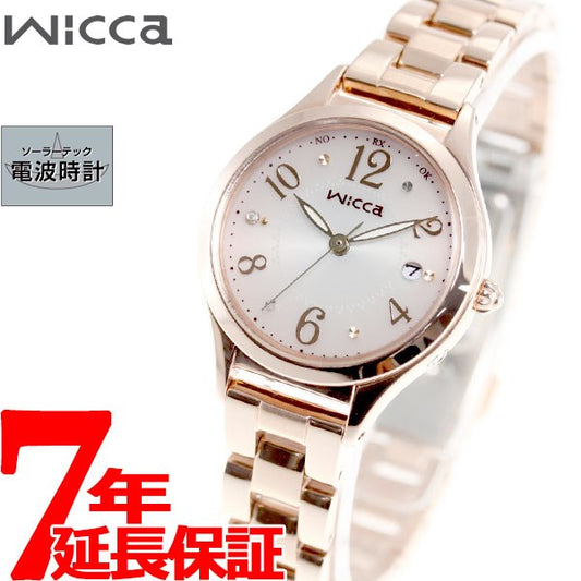 シチズン ウィッカ CITIZEN wicca ソーラーテック 電波時計 腕時計 レディース ハッピーダイアリー KS1-261-91