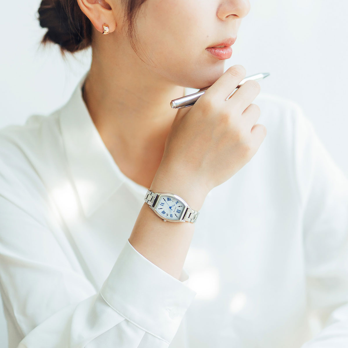 シチズン ウィッカ CITIZEN wicca ソーラーテック 電波時計 腕時計 レディース KS4-014-11 inner star