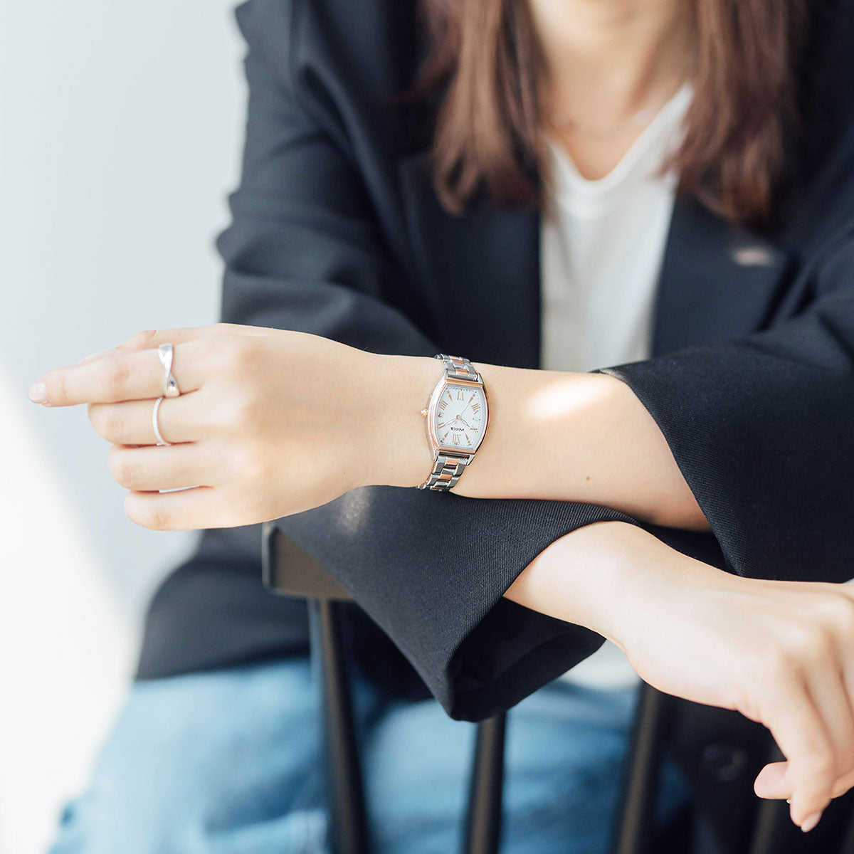 シチズン ウィッカ CITIZEN wicca ソーラーテック 電波時計 腕時計 レディース KS4-031-11 inner star【2025 新作】