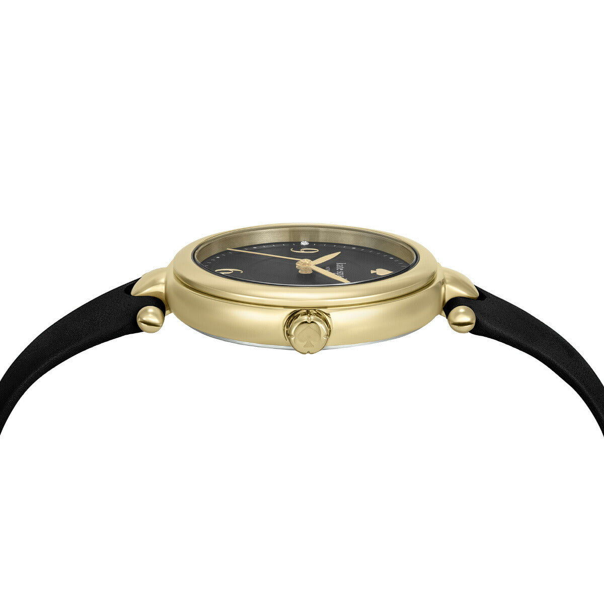 ケイトスペード ニューヨーク kate spade new york 腕時計 レディース グレイシー ラウンド ブラック ストラップ KSW1869【2025 新作】