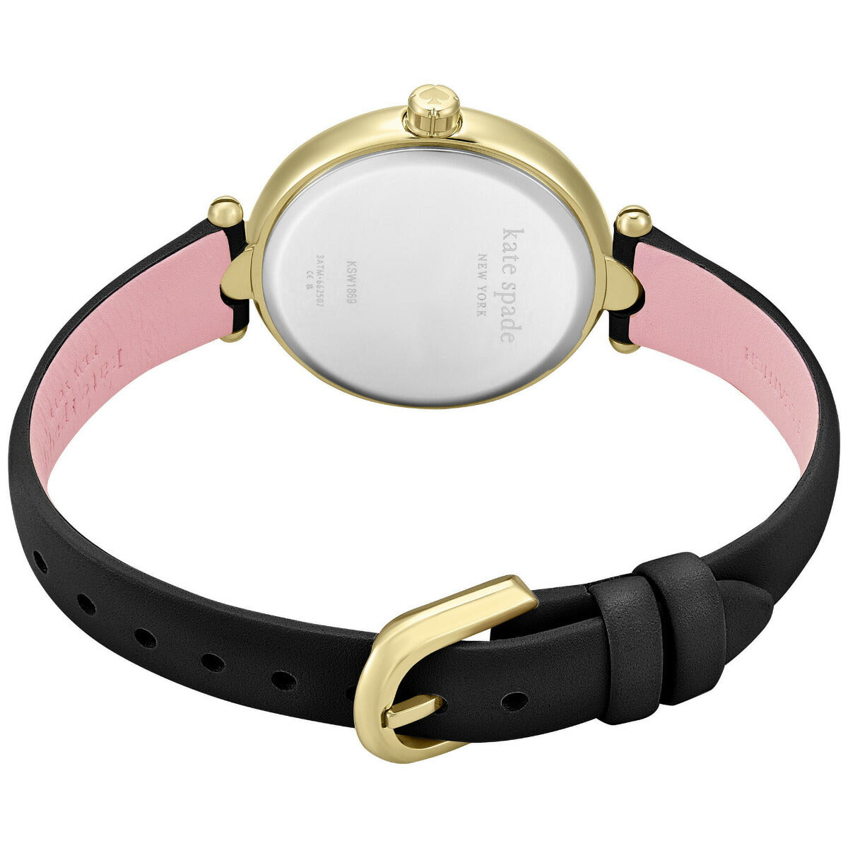 ケイトスペード ニューヨーク kate spade new york 腕時計 レディース グレイシー ラウンド ブラック ストラップ KSW1869【2025 新作】