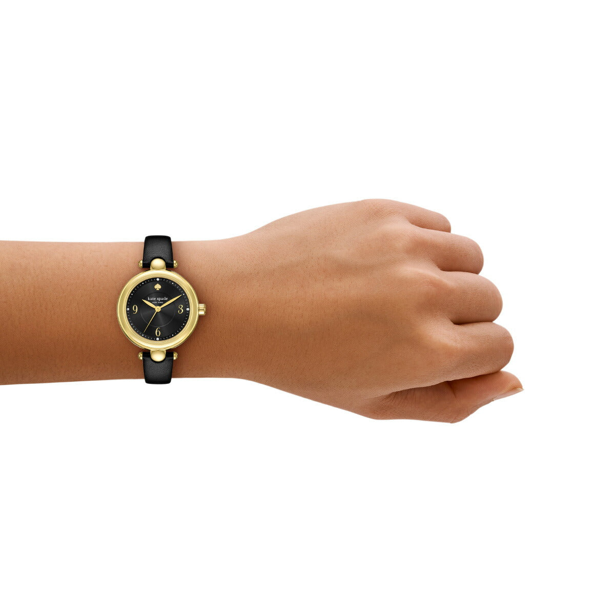 ケイトスペード ニューヨーク kate spade new york 腕時計 レディース グレイシー ラウンド ブラック ストラップ KSW1869【2025 新作】
