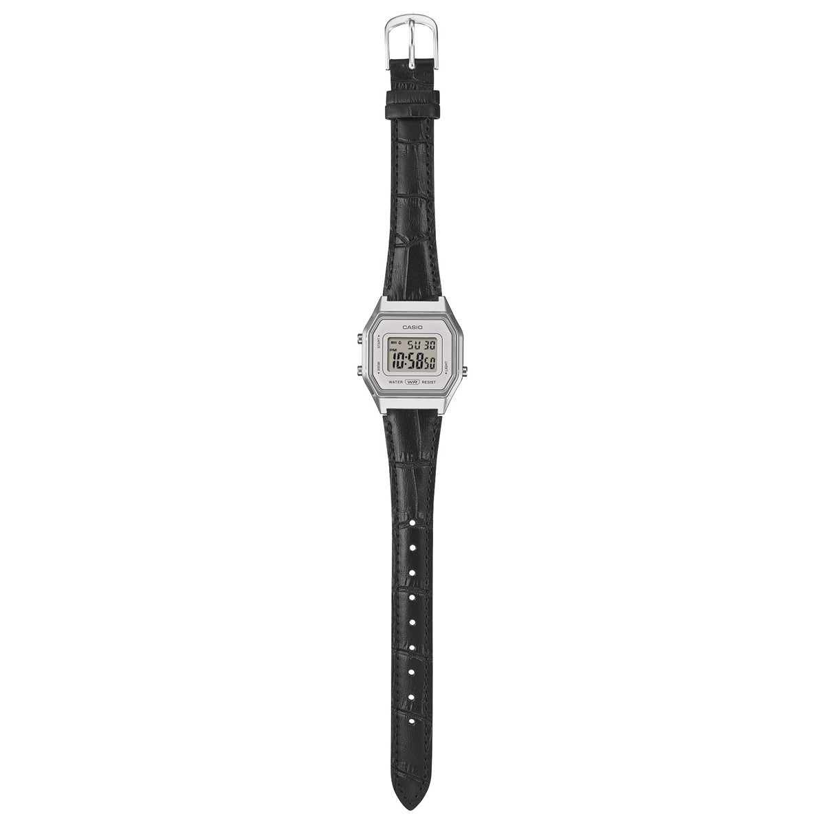カシオ クラシック CASIO CLASSIC デジタル 限定モデル 腕時計 レディース LA680WEL-1JF 型押しレザーバンド ブラック【2026 新作】