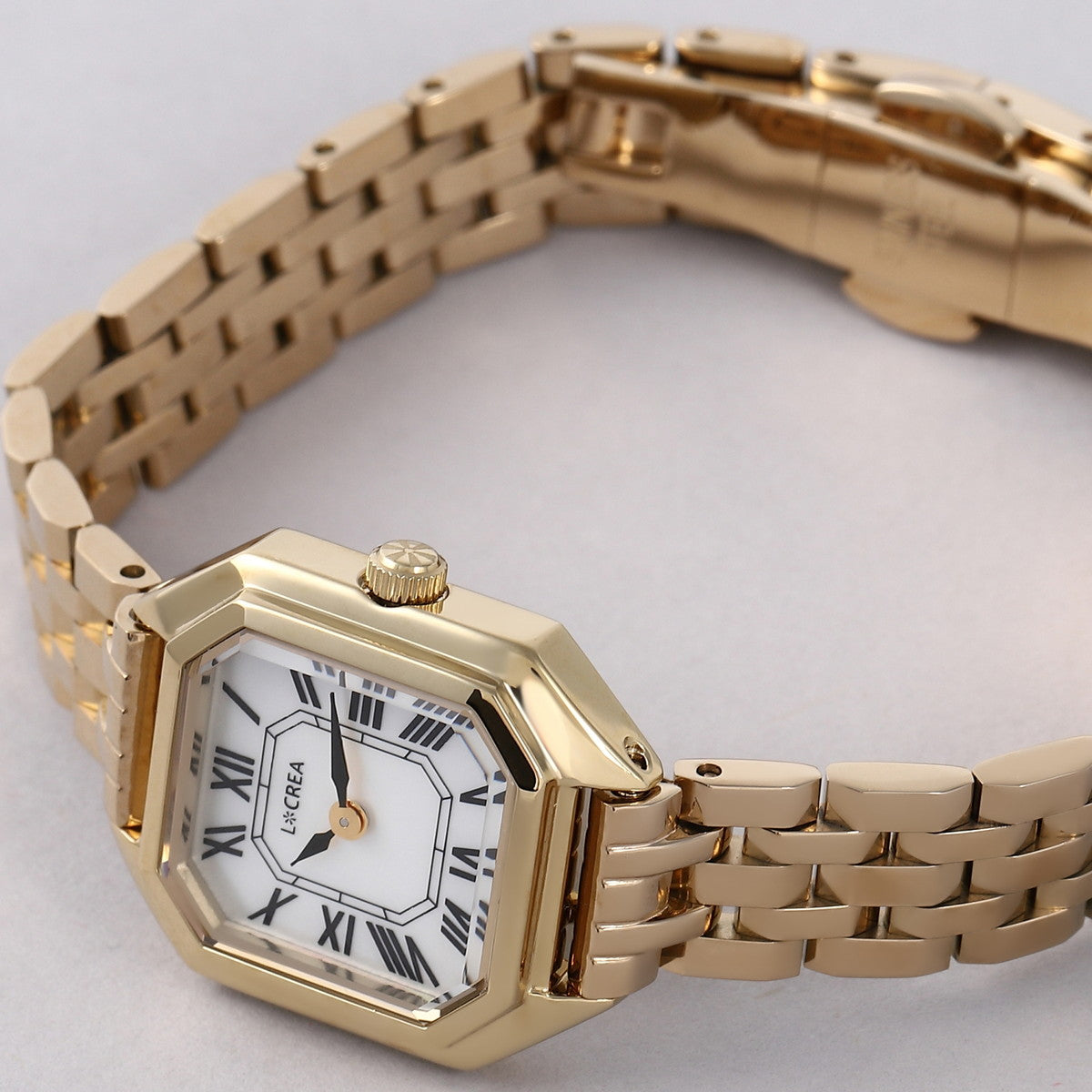 ルクレア LCREA カレ CARRE ソーラー 腕時計 レディース LC2004-GP5L