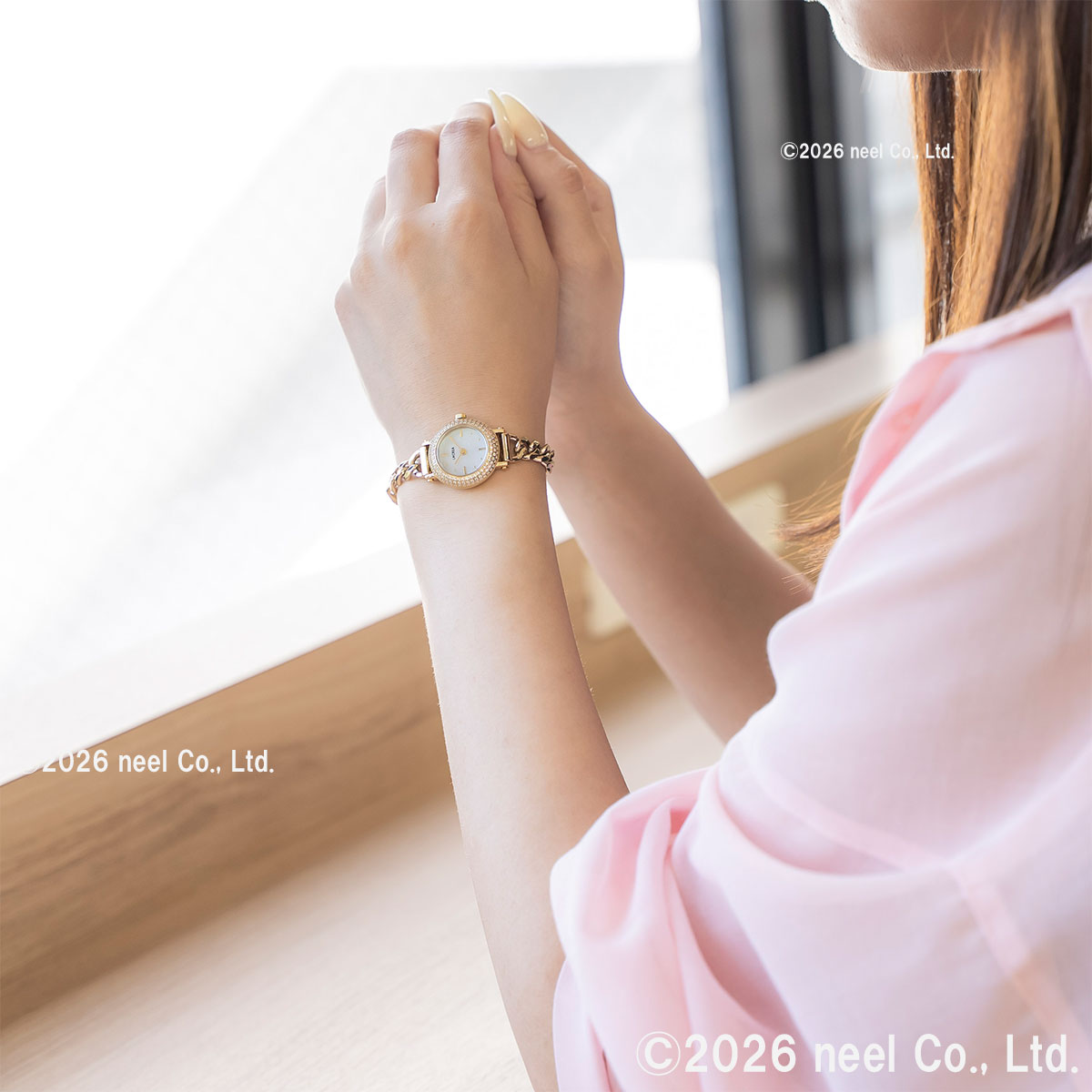 ルクレア LCREA クロンヌ COURONNE ソーラー 腕時計 レディース LC2401-GPCH