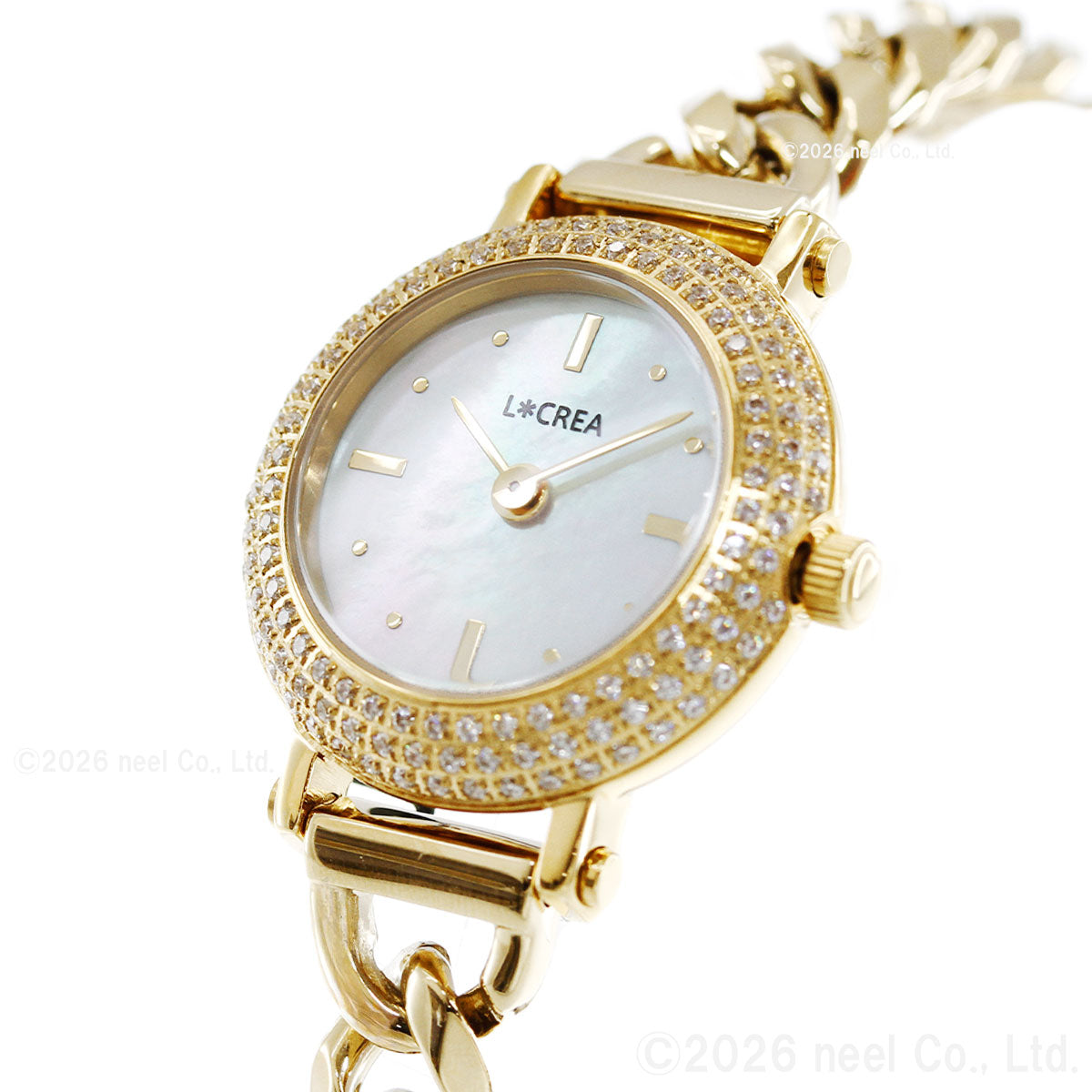 ルクレア LCREA クロンヌ COURONNE ソーラー 腕時計 レディース LC2401-GPCH
