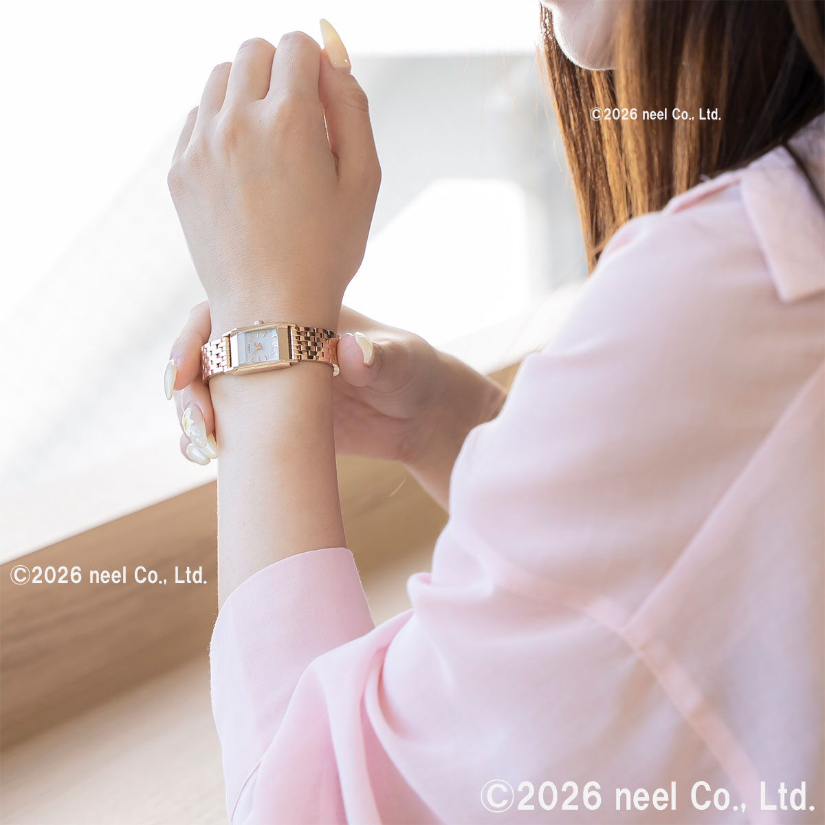 ルクレア LCREA リネア LINEA ソーラー 腕時計 レディース LC2601-PG7L【60回分割手数料無料！】