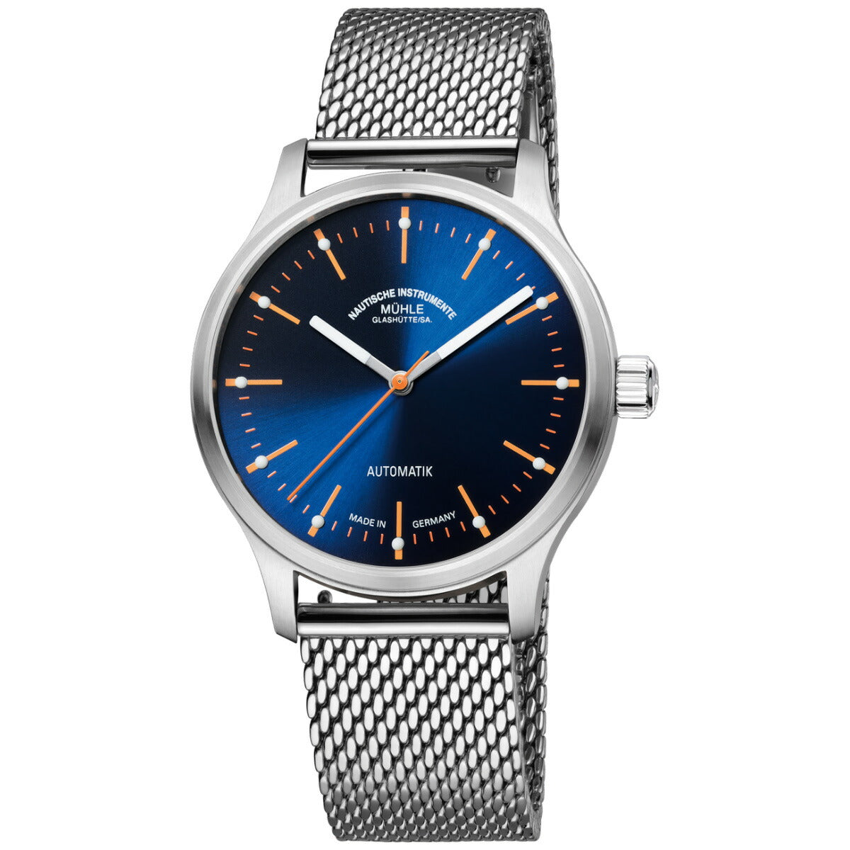 ミューレ グラスヒュッテ Muhle Glashutte パノヴァ ブルー Panova Blue 腕時計 メンズ 自動巻き M1-40-72-MB-II ドイツ製【正規品】【60回分割手数料無料！】