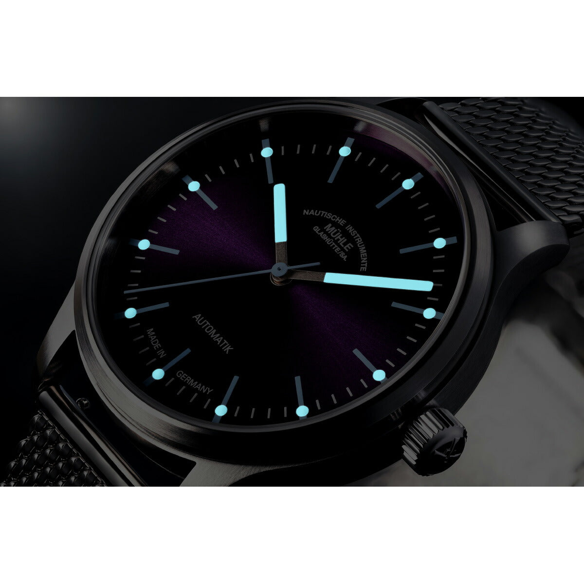 ミューレ グラスヒュッテ Muhle Glashutte パノヴァ ブルー Panova Blue 腕時計 メンズ 自動巻き M1-40-72-MB-II ドイツ製【正規品】【60回分割手数料無料！】