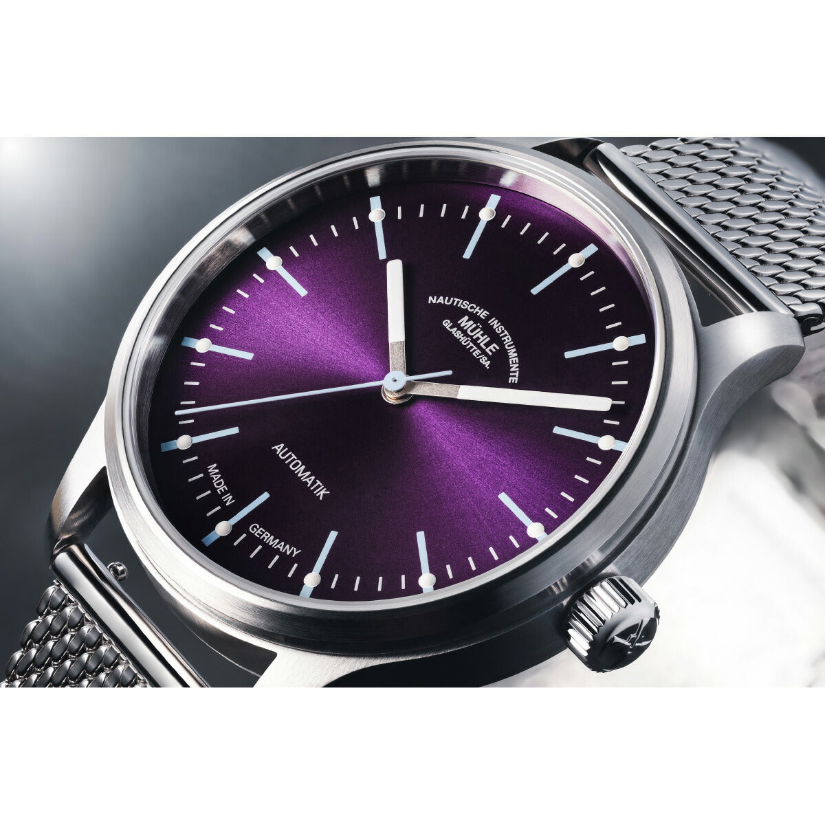 ミューレ グラスヒュッテ Muhle Glashutte パノヴァ ヴァイオレット Panova Violet 腕時計 自動巻き M1-40-78-1-MB-II【2025 新作】【正規品】【60回分割手数料無料！】
