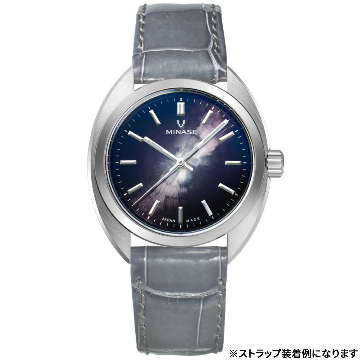 ミナセ MINASE 腕時計 本体 自動巻き メンズ MASTER CRAFT M3 マスタークラフト M3 雪平文字盤 パープルブラック M3M3-DBK1【60回分割手数料無料！】