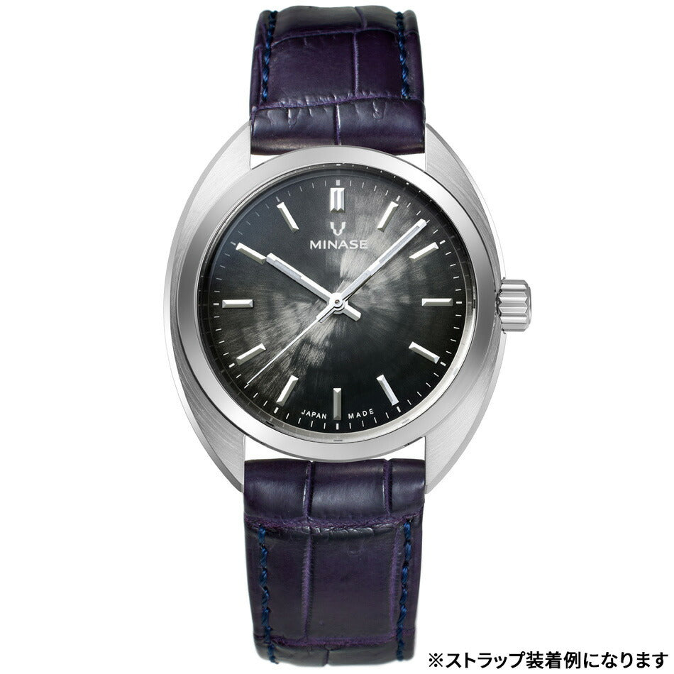 ミナセ MINASE 腕時計 本体 自動巻き メンズ MASTER CRAFT M3 マスタークラフト M3 雪平文字盤 グレー M3M3-DGY1【60回分割手数料無料！】