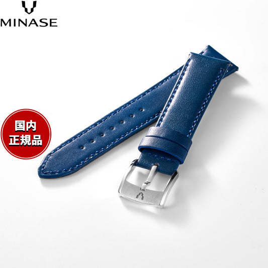 ミナセ MINASE 腕時計 替えバンド ベルト ストラップ メンズ MASTER CRAFT M3 マスタークラフト M3 スムースレザー ネイビー19 M3M3-VNV