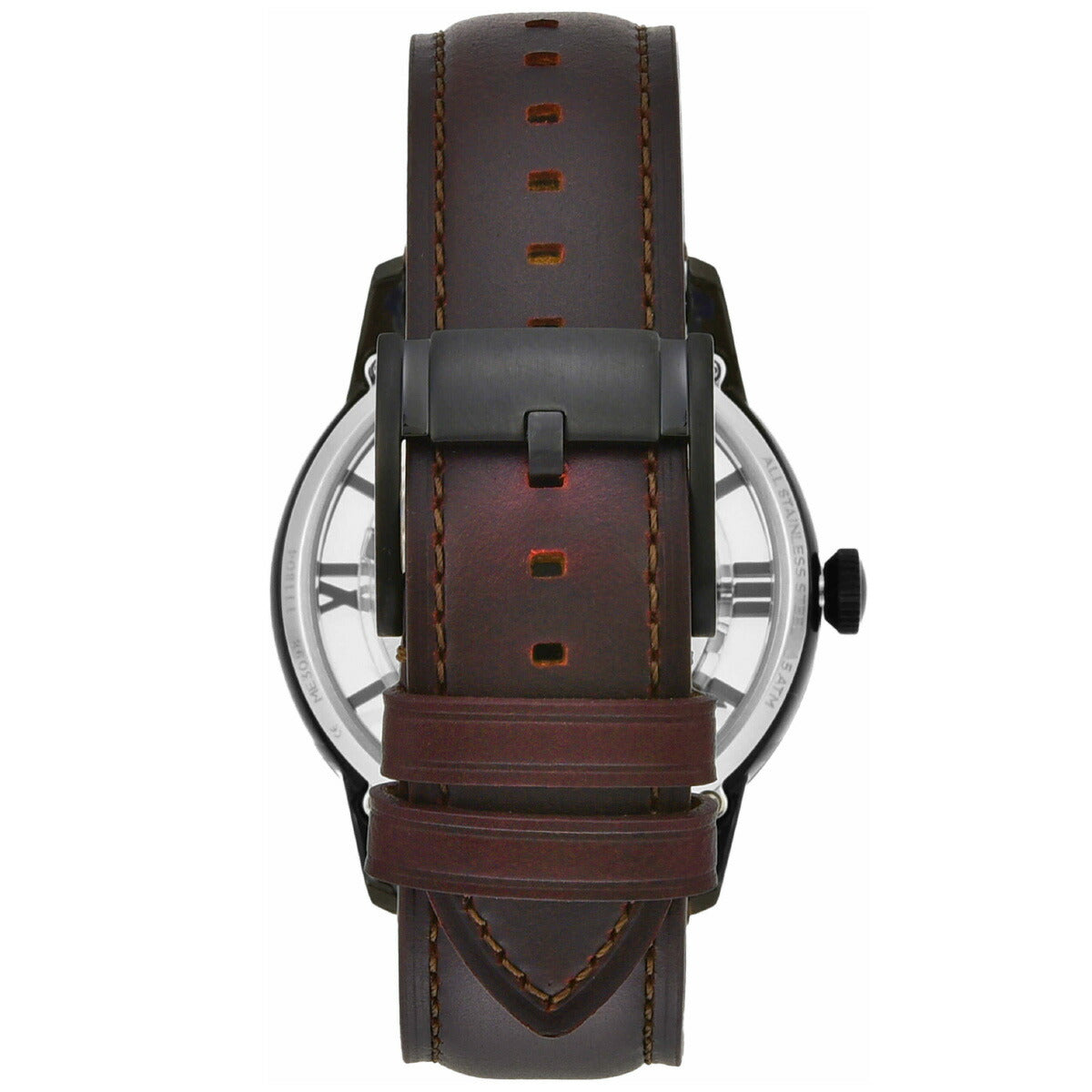 フォッシル FOSSIL 腕時計 メンズ 自動巻き TOWNSMAN オートマティック ダークブラウン レザーウォッチ ME3098
