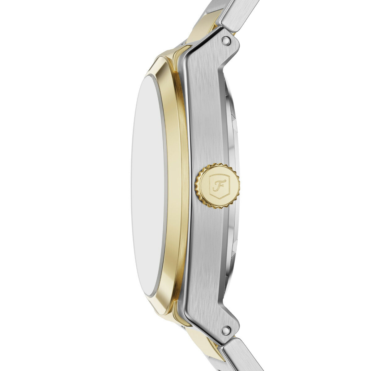 フォッシル FOSSIL 腕時計 自動巻き メンズ EVERETT オートマティック ツートーン ステンレススチールウォッチ ME3275【2025 新作】