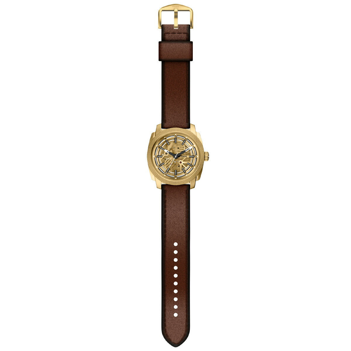 フォッシル FOSSIL 腕時計 自動巻き メンズ MACHINE オートマティック ブラウン レザー ME3278【2026 新作】