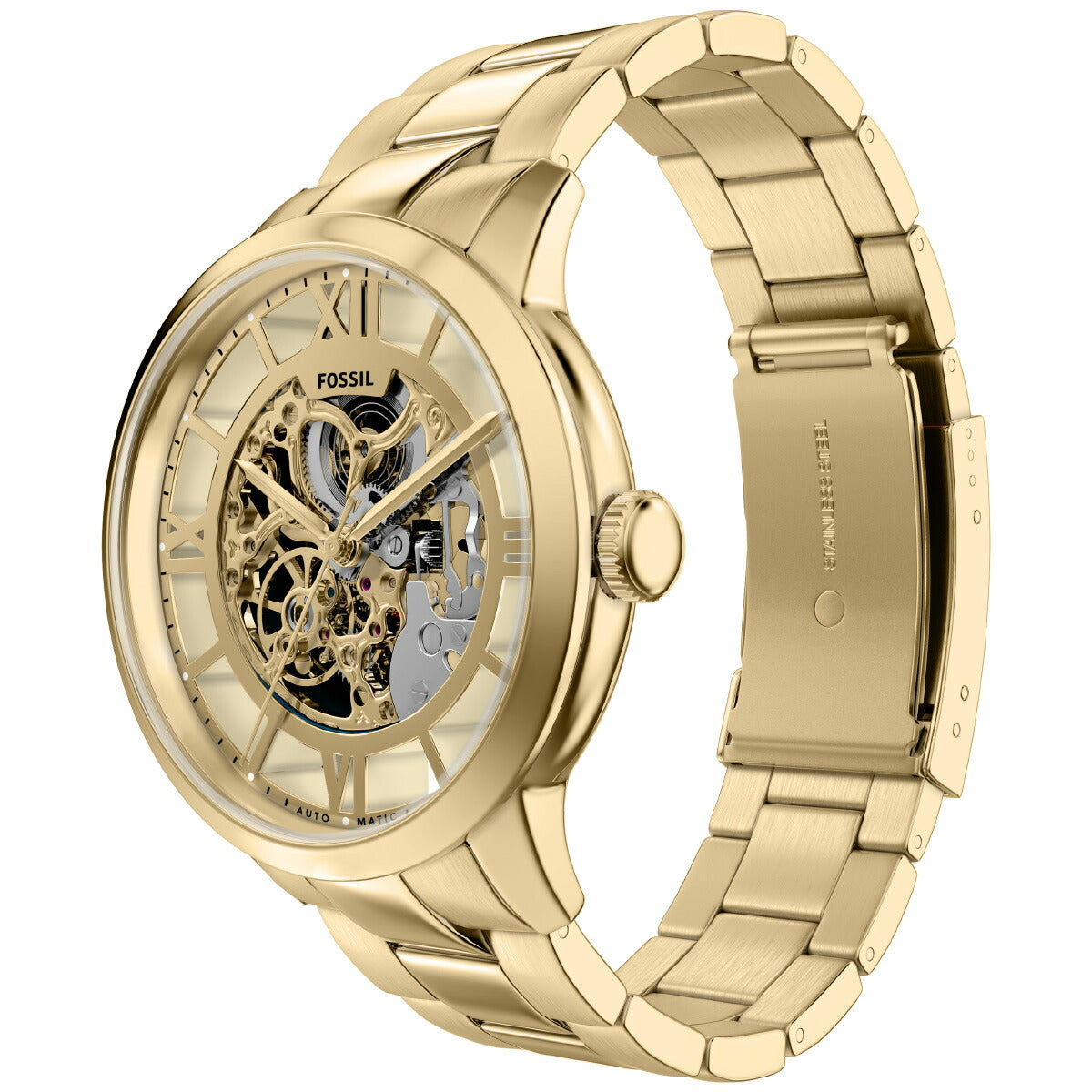 フォッシル FOSSIL 腕時計 自動巻き メンズ TOWNSMAN オートマティック ゴールドトーン ステンレススチール ME3280【2026 新作】