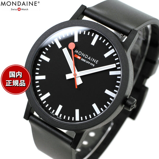 モンディーン MONDAINE 腕時計 メンズ レディース エッセンス 41mm ブラックダイヤル essence MS1.41120.RB