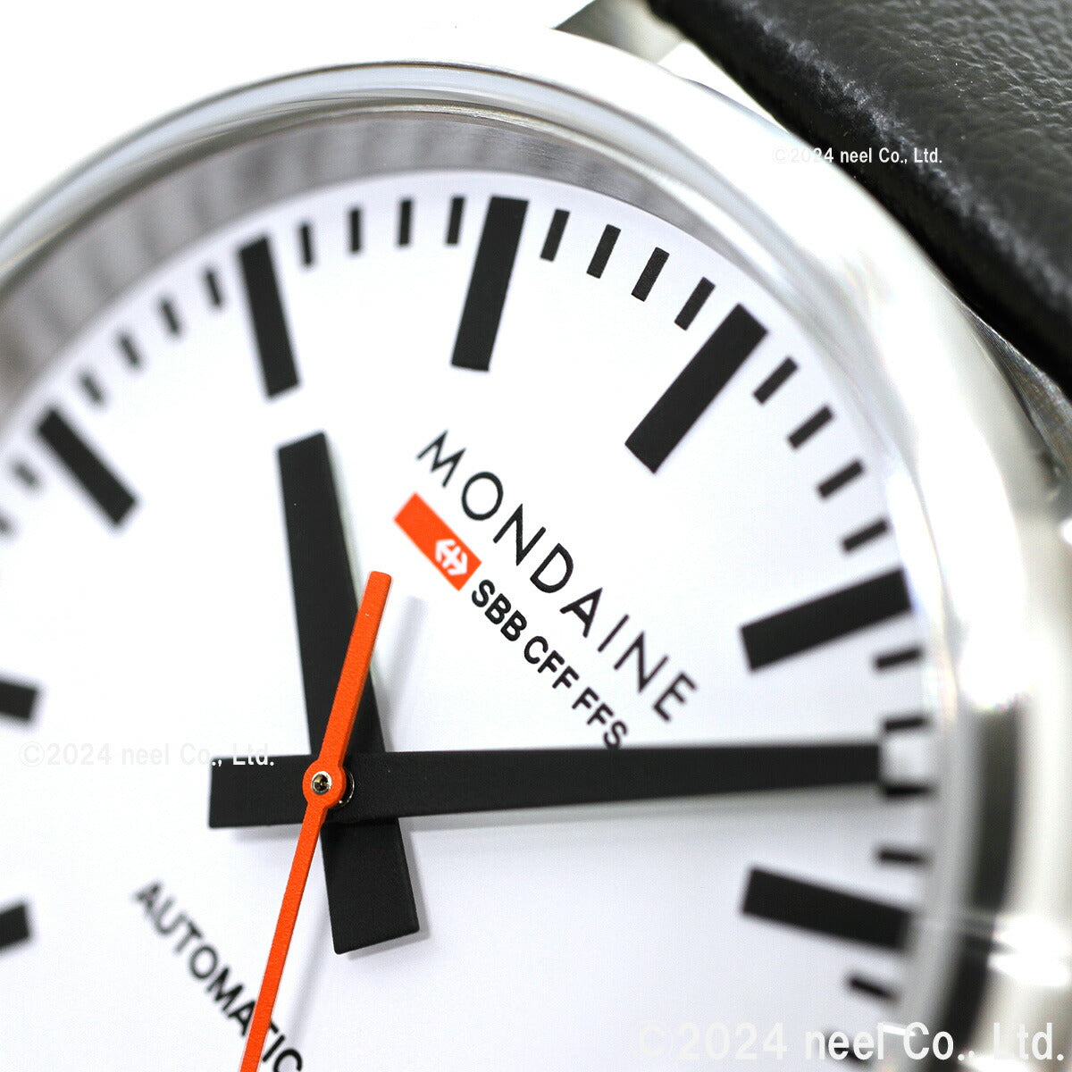 モンディーン MONDAINE 自動巻き 腕時計 メンズ レディース オリジナル オートマティック 41mm ブラックレザー The Original MST.4161B.LB