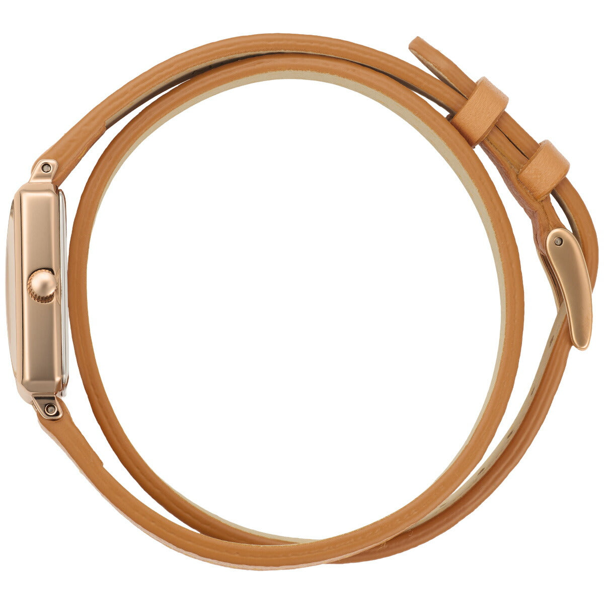 マトウ MATOW 腕時計 レディース Tsuki Collection 月華 げっか スクエア ローズゴールド クリーム ダブルターン ベージュレザー MW003006【2025 新作】