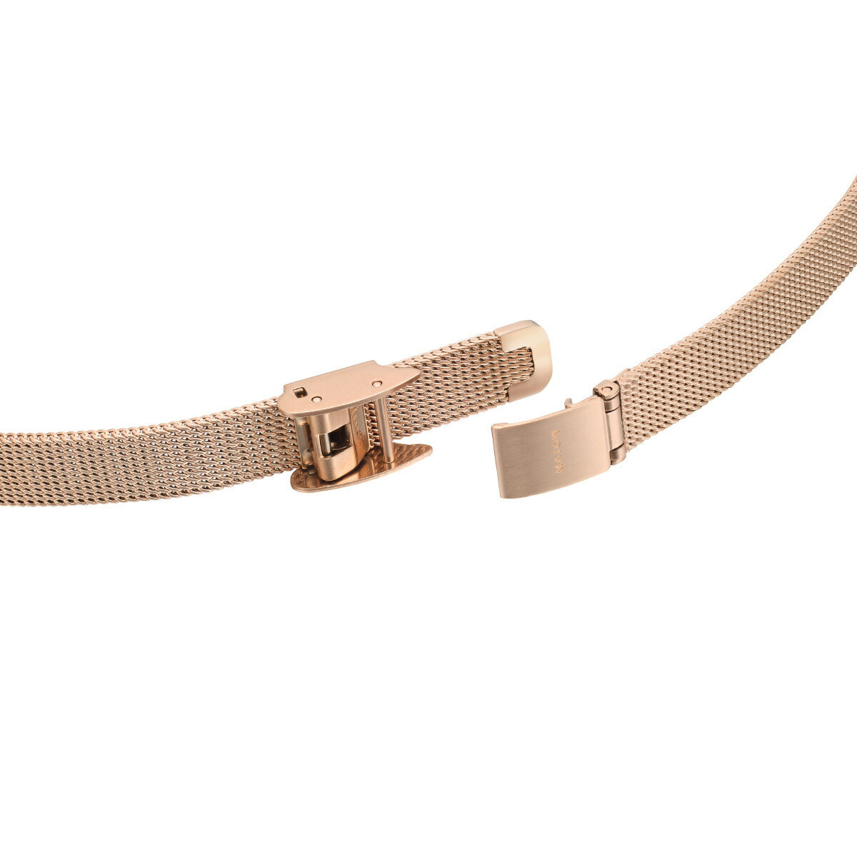 マトウ MATOW 腕時計 レディース Tsuki Collection 清月 せいげつ ラウンド ローズゴールド ホワイト メッシュ MW005006【2025 新作】