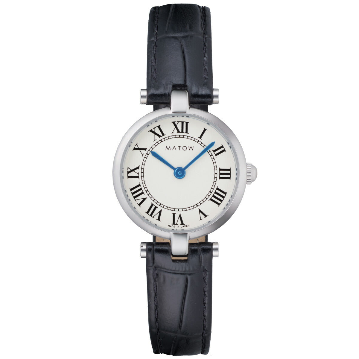 マトウ MATOW 腕時計 レディース Aura アウラ ラウンドシルバー ブラックレザー MW008001【2026 新作】
