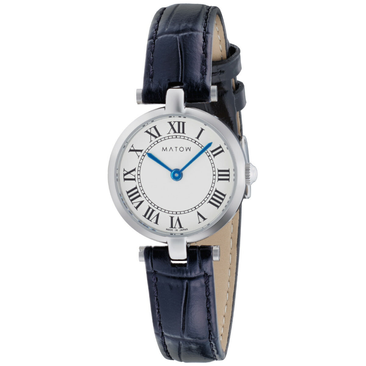 マトウ MATOW 腕時計 レディース Aura アウラ ラウンドシルバー ブラックレザー MW008001【2026 新作】
