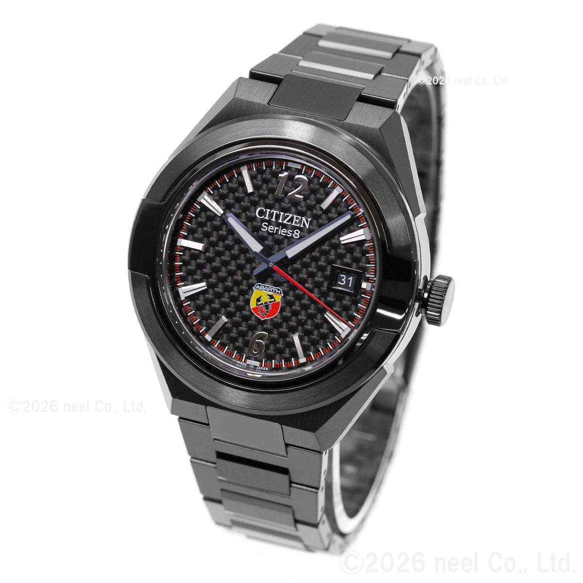 シチズン シリーズエイト CITIZEN Series 8 メカニカル 870 自動巻き 機械式 ABARTH コラボ 限定モデル 腕時計 メンズ NA1035-59E【60回分割手数料無料！】