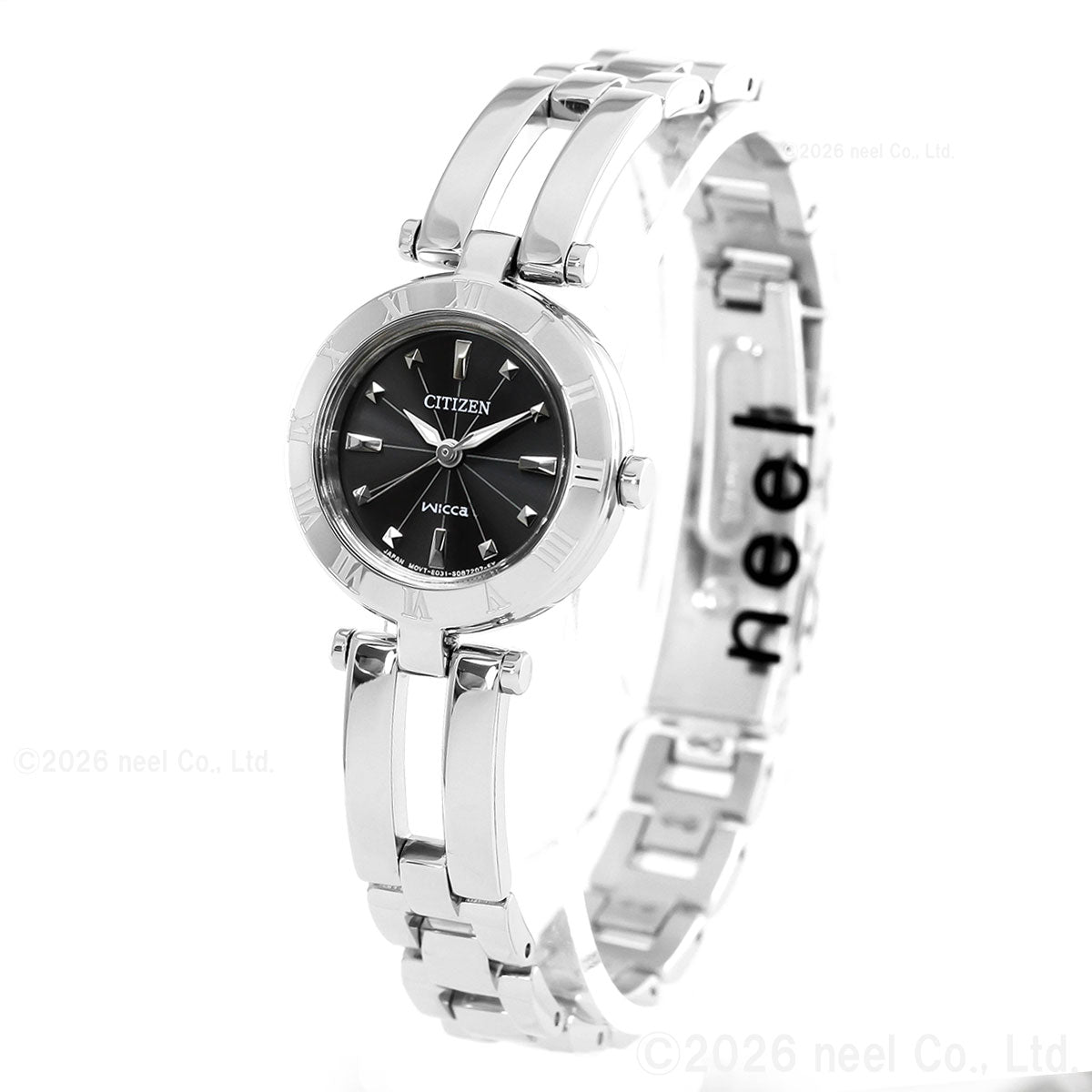 シチズン ウィッカ CITIZEN Wicca 腕時計 レディース エコ ドライブ ブラック シチズン ウィッカ NA15-1571C