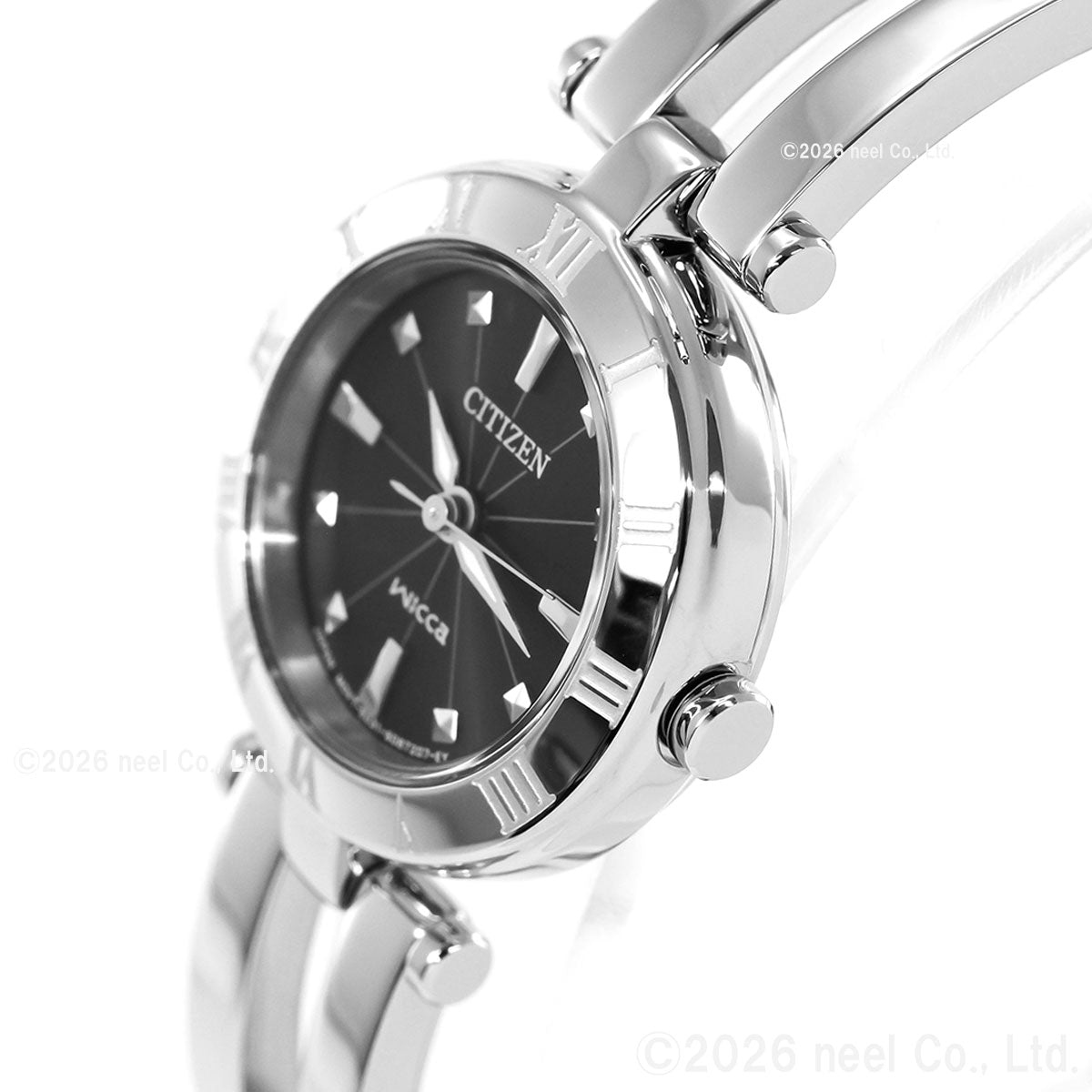 シチズン ウィッカ CITIZEN Wicca 腕時計 レディース エコ ドライブ ブラック シチズン ウィッカ NA15-1571C