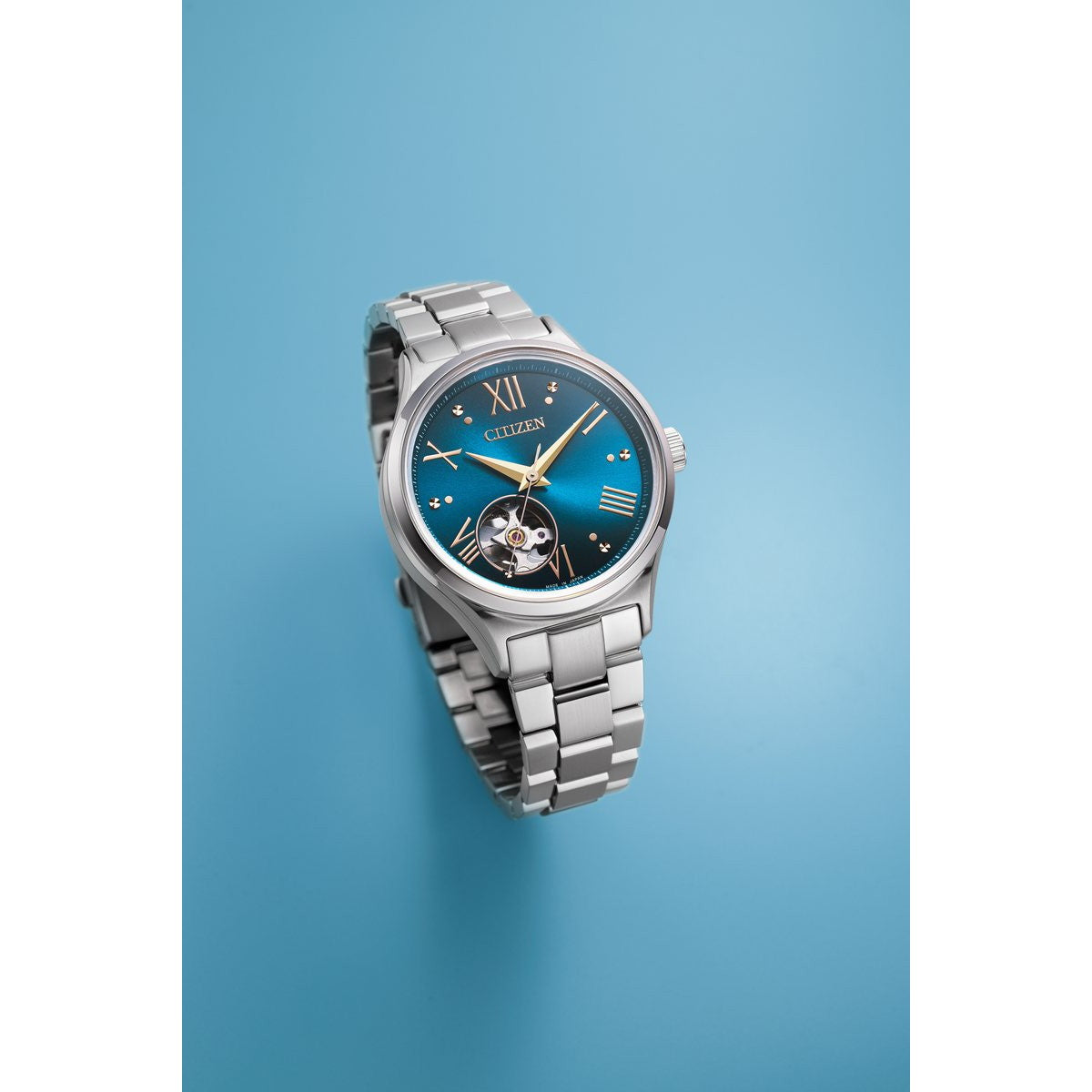 シチズンコレクション CITIZEN COLLECTION 自動巻き オープンハート 金碧珠 限定モデル 腕時計 ペアモデル メンズ レディース NH9111-54L PC1010-52L【2025 新作】