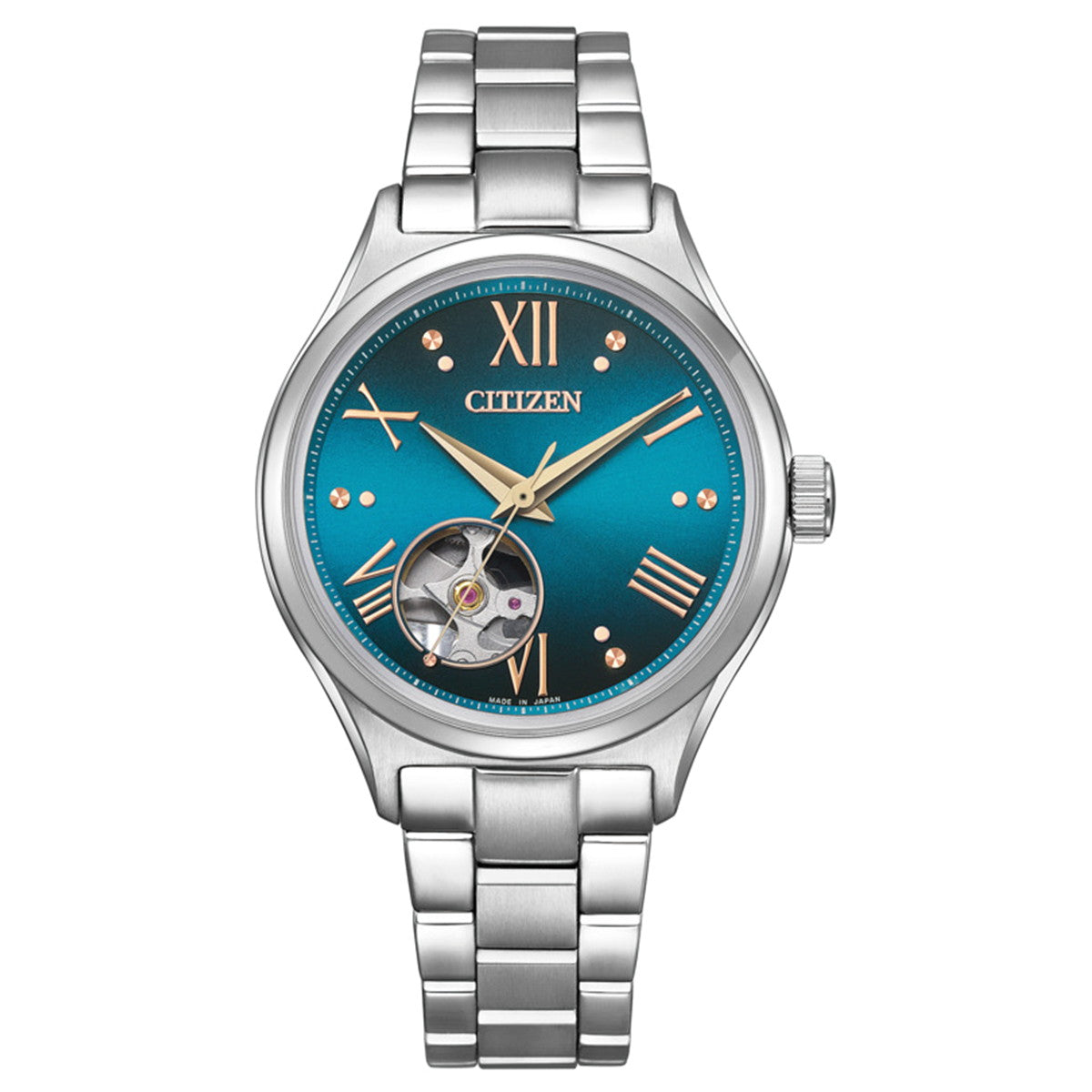 シチズンコレクション CITIZEN COLLECTION 自動巻き オープンハート 金碧珠 限定モデル 腕時計 ペアモデル メンズ レディース NH9111-54L PC1010-52L【2025 新作】