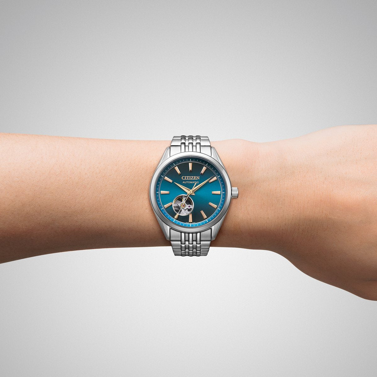 シチズンコレクション CITIZEN COLLECTION 自動巻き オープンハート 金碧珠 限定モデル 腕時計 ペアモデル メンズ レディース NH9111-54L PC1010-52L【2025 新作】