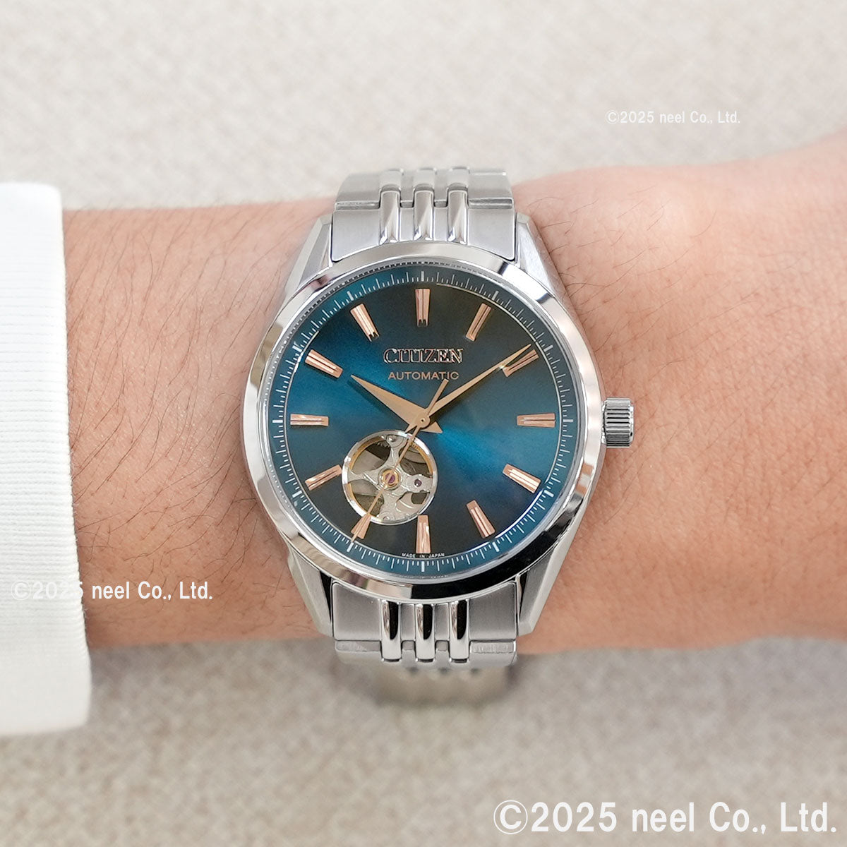 シチズンコレクション CITIZEN COLLECTION メカニカル 自動巻き 機械式 オープンハート 金碧珠 限定モデル 腕時計 メンズ NH9111-54L