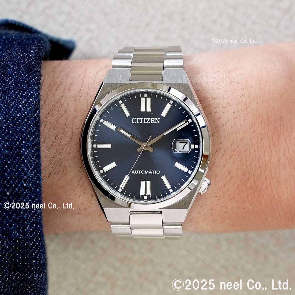 シチズンコレクション CITIZEN COLLECTION メカニカル 自動巻き 機械式 腕時計 メンズ レディース NJ0200-50M TSUYOSA 37mm グレーブルー【2025 新作】