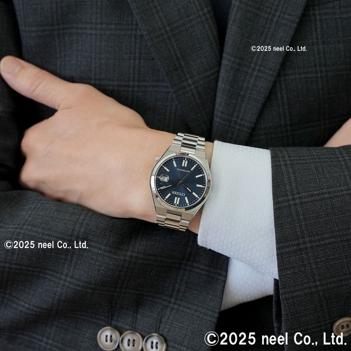 シチズンコレクション CITIZEN COLLECTION メカニカル 自動巻き 機械式 腕時計 メンズ レディース NJ0200-50M TSUYOSA 37mm グレーブルー【2025 新作】