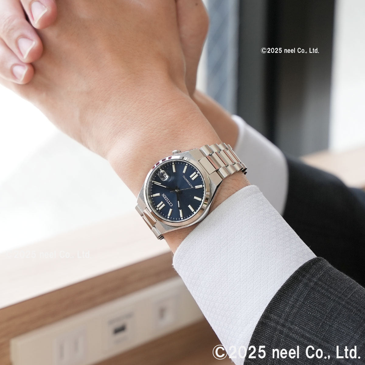 シチズンコレクション CITIZEN COLLECTION メカニカル 自動巻き 機械式 腕時計 メンズ レディース NJ0200-50M TSUYOSA 37mm グレーブルー【2025 新作】