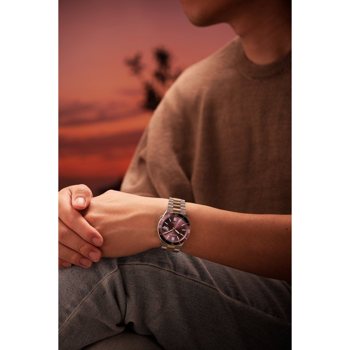 シチズンコレクション CITIZEN COLLECTION メカニカル 自動巻き 機械式 腕時計 メンズ NJ0234-58X TSUYOSA Shore コーラルレッド【2026 新作】