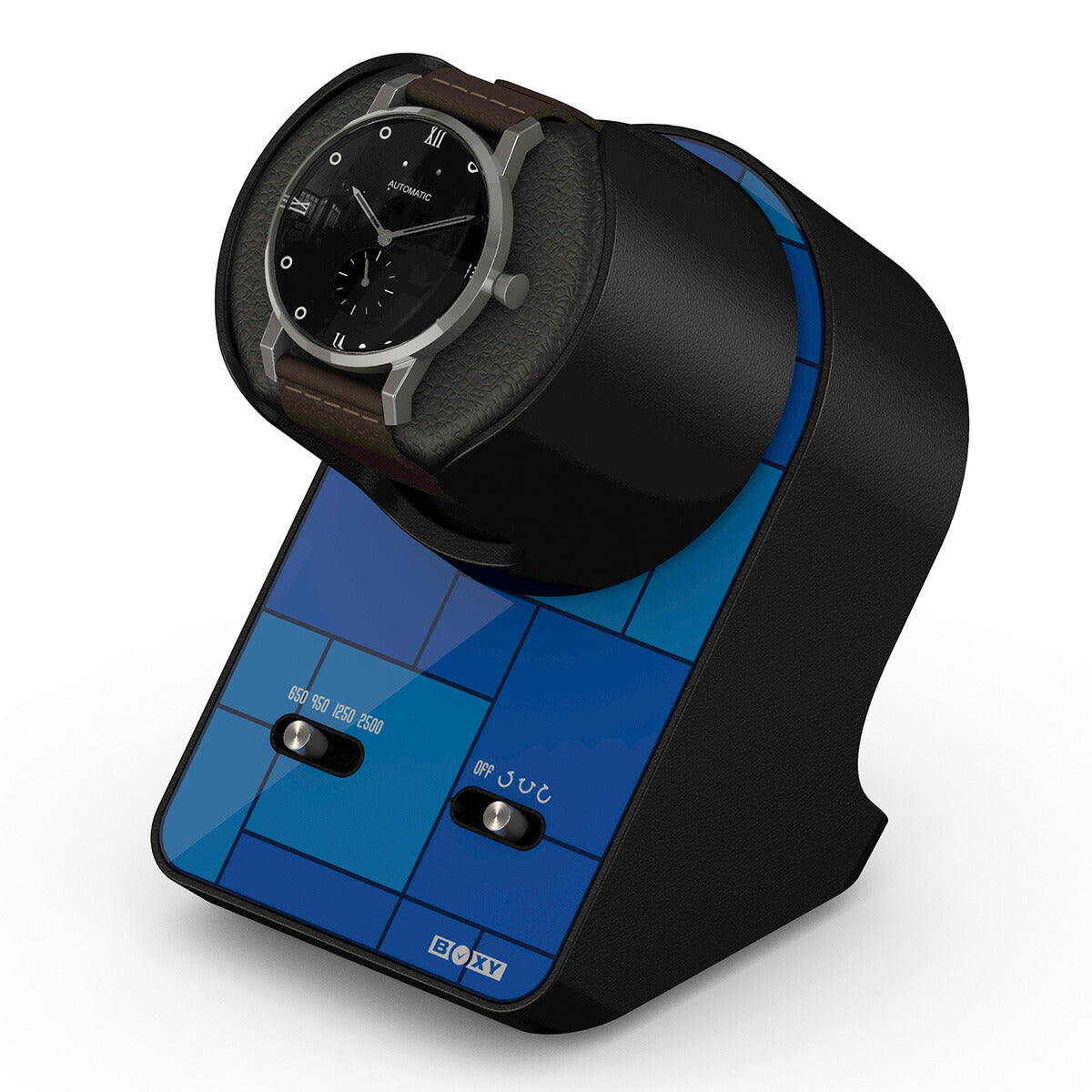 ボクシーデザイン BOXY Design ウォッチワインダー ワインディングマシーン BLDC WINDER Night Stand 1本巻き ブルー NS-BLDC-BL