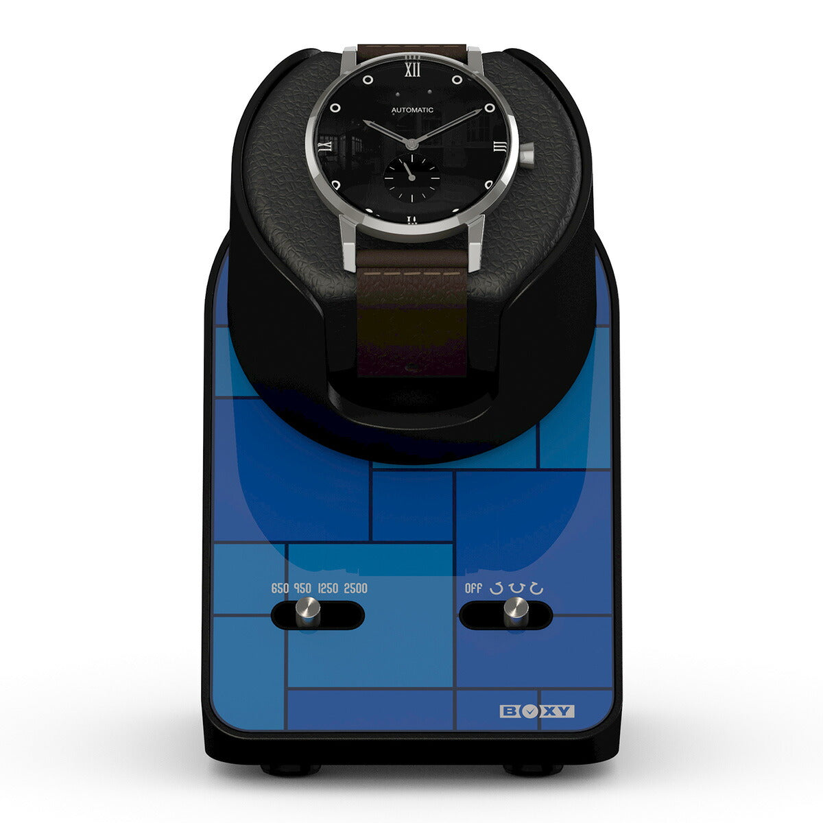 ボクシーデザイン BOXY Design ウォッチワインダー ワインディングマシーン BLDC WINDER Night Stand 1本巻き ブルー NS-BLDC-BL