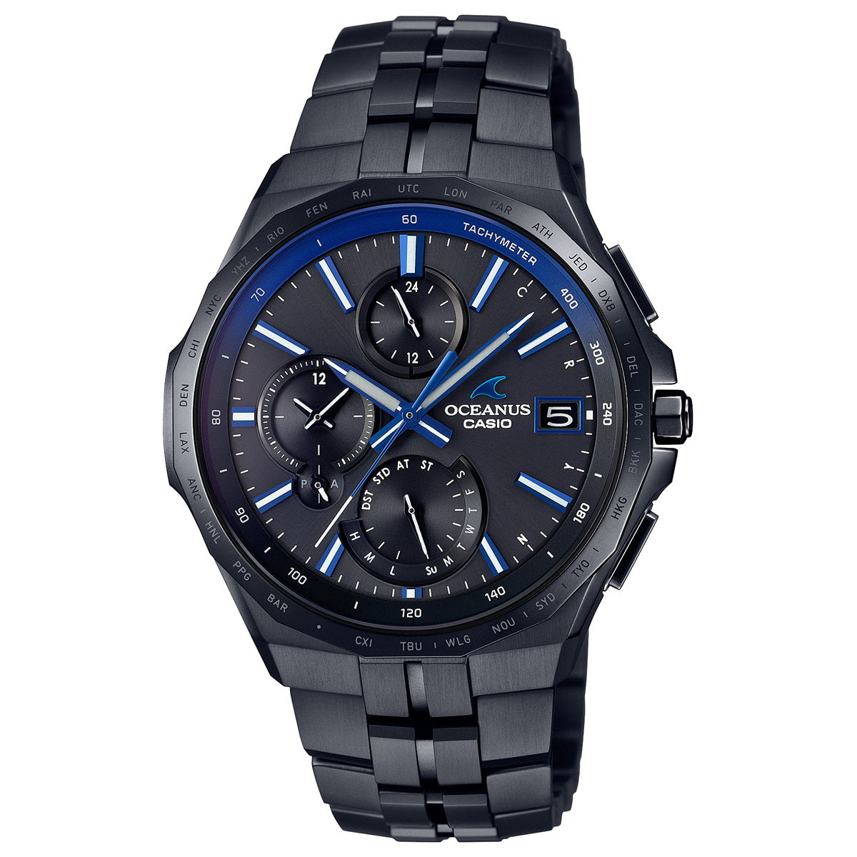 カシオ オシアナス マンタ 電波 ソーラー 腕時計 メンズ タフソーラー CASIO OCEANUS Manta Premium Production Line OCW-S5000B-1AJF