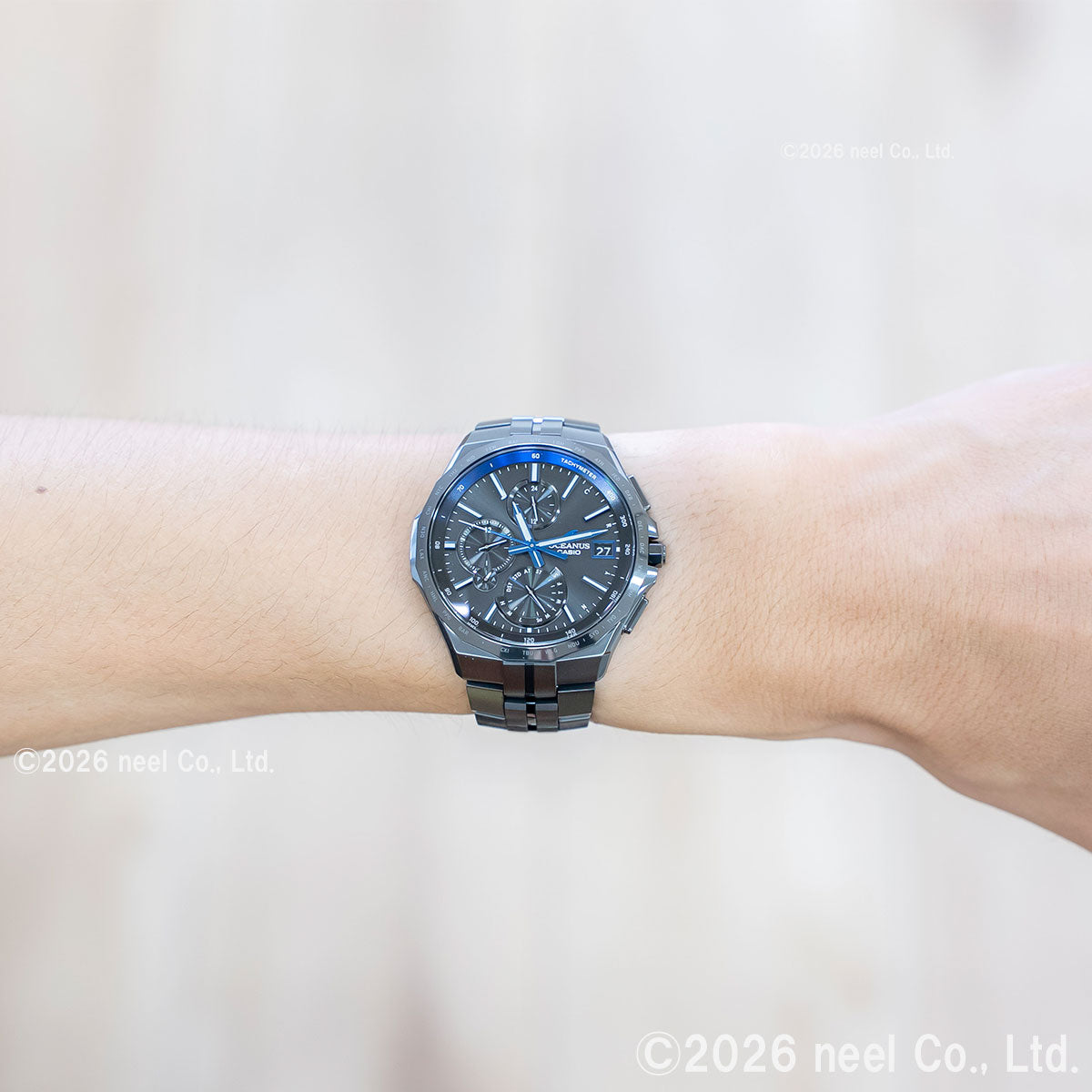 カシオ オシアナス マンタ 電波 ソーラー 腕時計 メンズ タフソーラー CASIO OCEANUS Manta Premium Production Line OCW-S5000B-1AJF