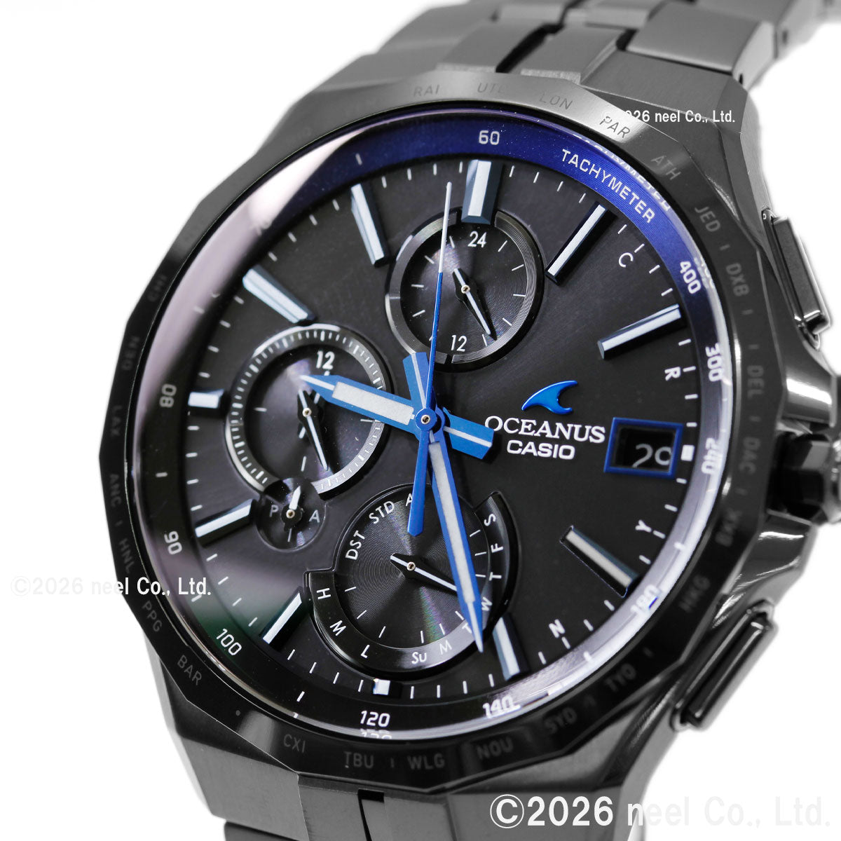 カシオ オシアナス マンタ 電波 ソーラー 腕時計 メンズ タフソーラー CASIO OCEANUS Manta Premium Production Line OCW-S5000B-1AJF