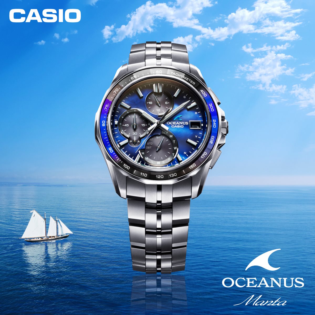 オシアナス Manta マンタ OCW-S7000BV-2AJR 腕時計 電波ソーラー CASIO カシオ 日本製 OCEANUS 20th Anniversary Model Premium Production Line【2024 新作】