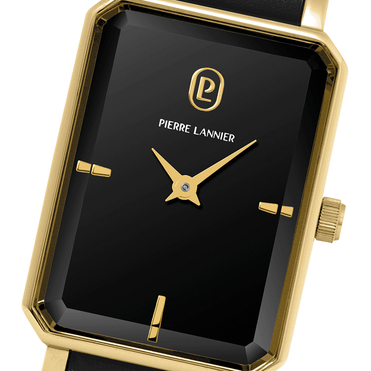 ピエールラニエ PIERRE LANNIER レディース 腕時計 クオーツ アリアン ARIANE 28mm×21mm P006L533 スクエア 革ベルト ブラック